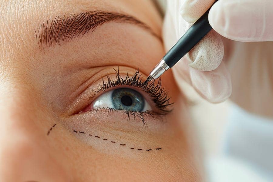 blepharoplastie inferieure apres 10 jours docteur henri derhy chirurgien esthetique specialiste chirurgie plastique reconstructrice paris